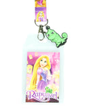 Disney Tangled Princess Rapunzel Scenes Breakaway Lanyard ID Badge Holder