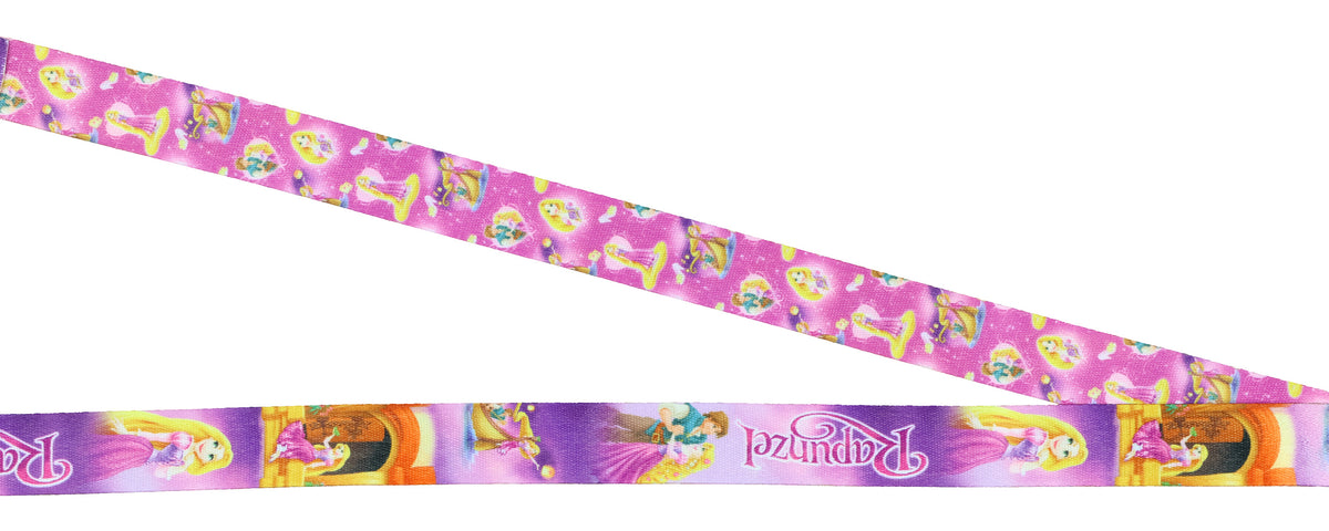 Disney Tangled Princess Rapunzel Scenes Breakaway Lanyard ID Badge Holder