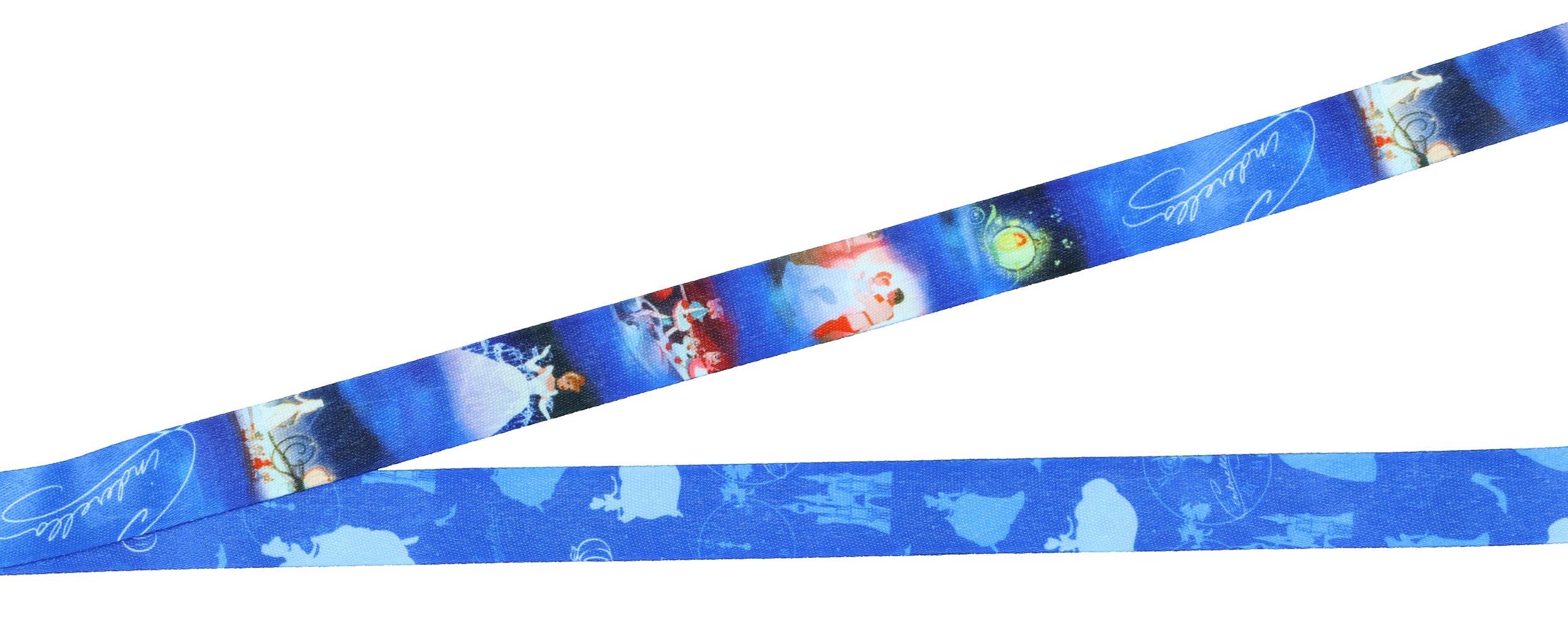 Disney Princess Cinderella Breakaway Lanyard ID Badge Holder 2" Rubber Charm