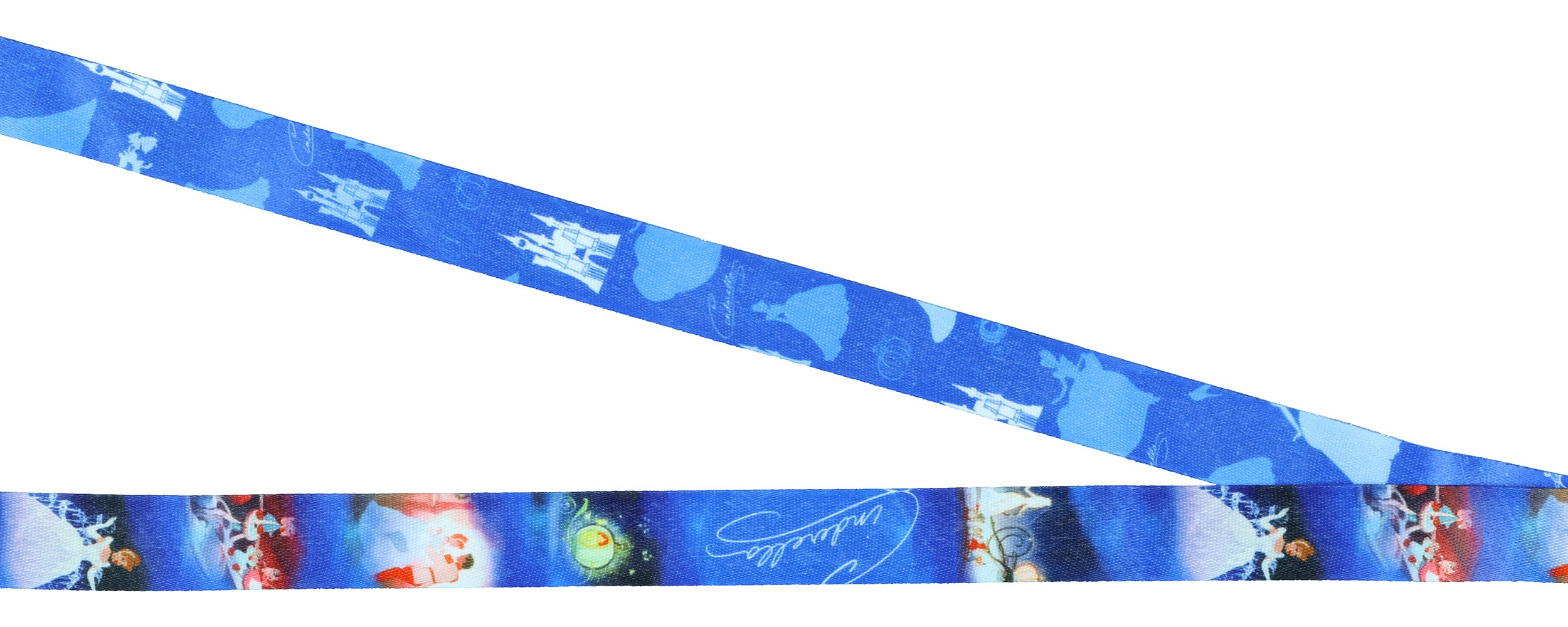 Disney Princess Cinderella Breakaway Lanyard ID Badge Holder 2" Rubber Charm