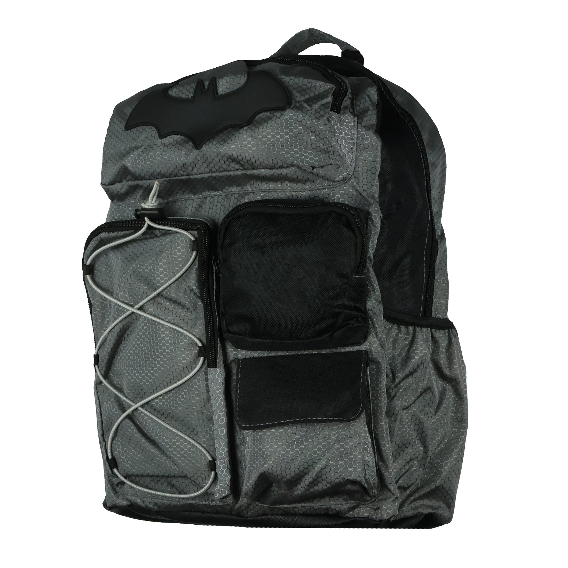 DC Comics Batman Backpack Bat Symbol Utility Tech Laptop School Bag 16"