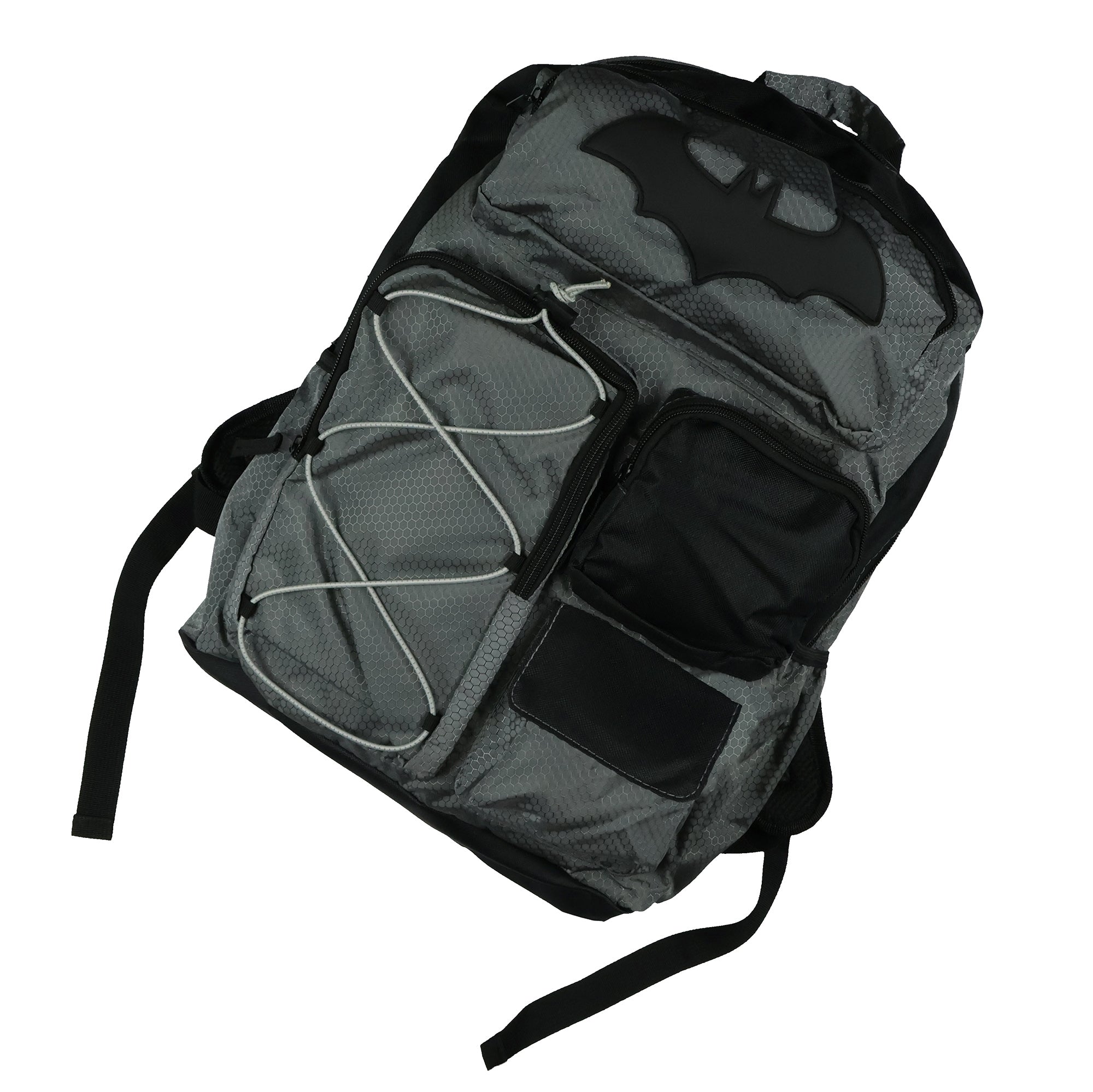 DC Comics Batman Backpack Bat Symbol Utility Tech Laptop School Bag 16"
