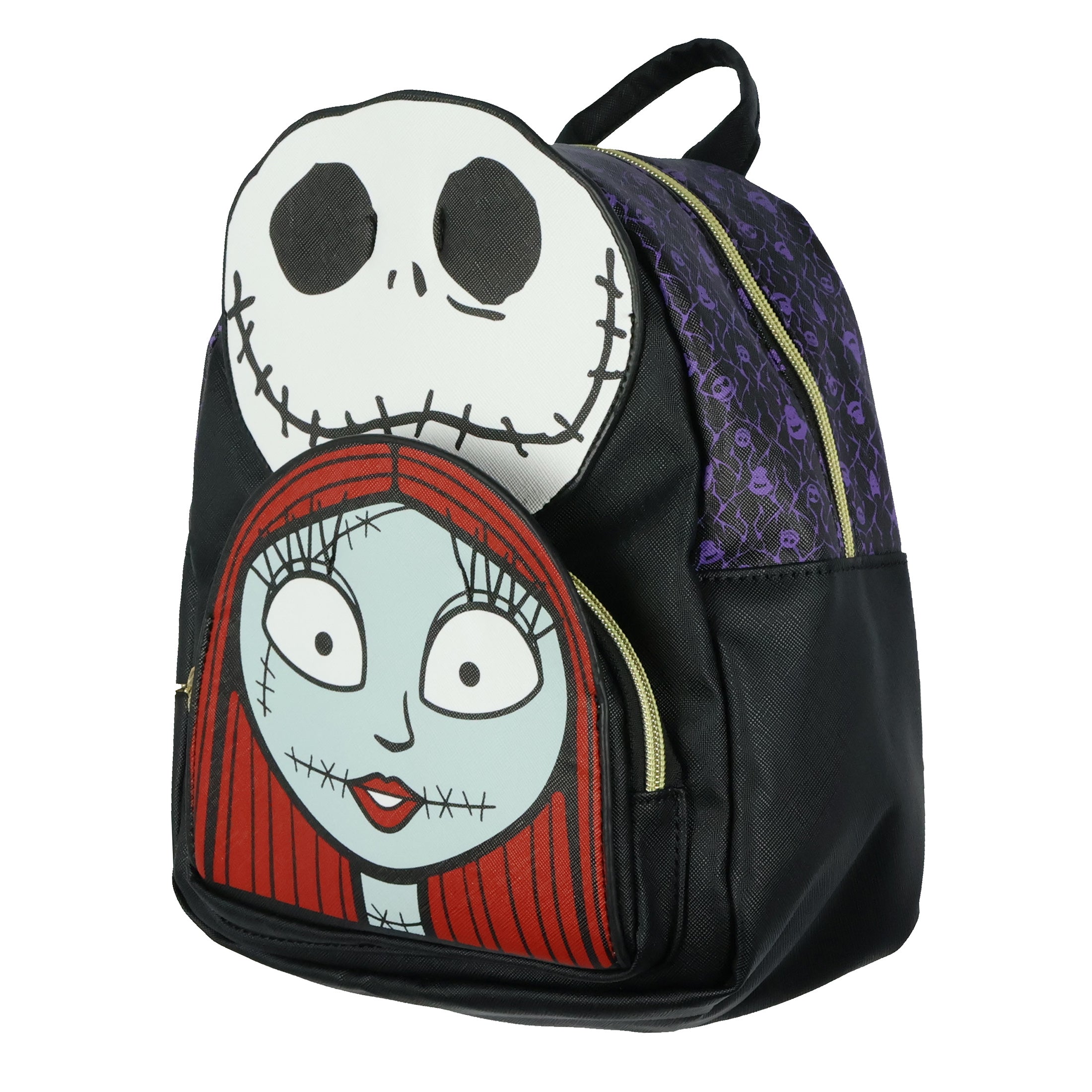 Disney The Nightmare Before Christmas Jack and Sally Mini Backpack Purse 10"