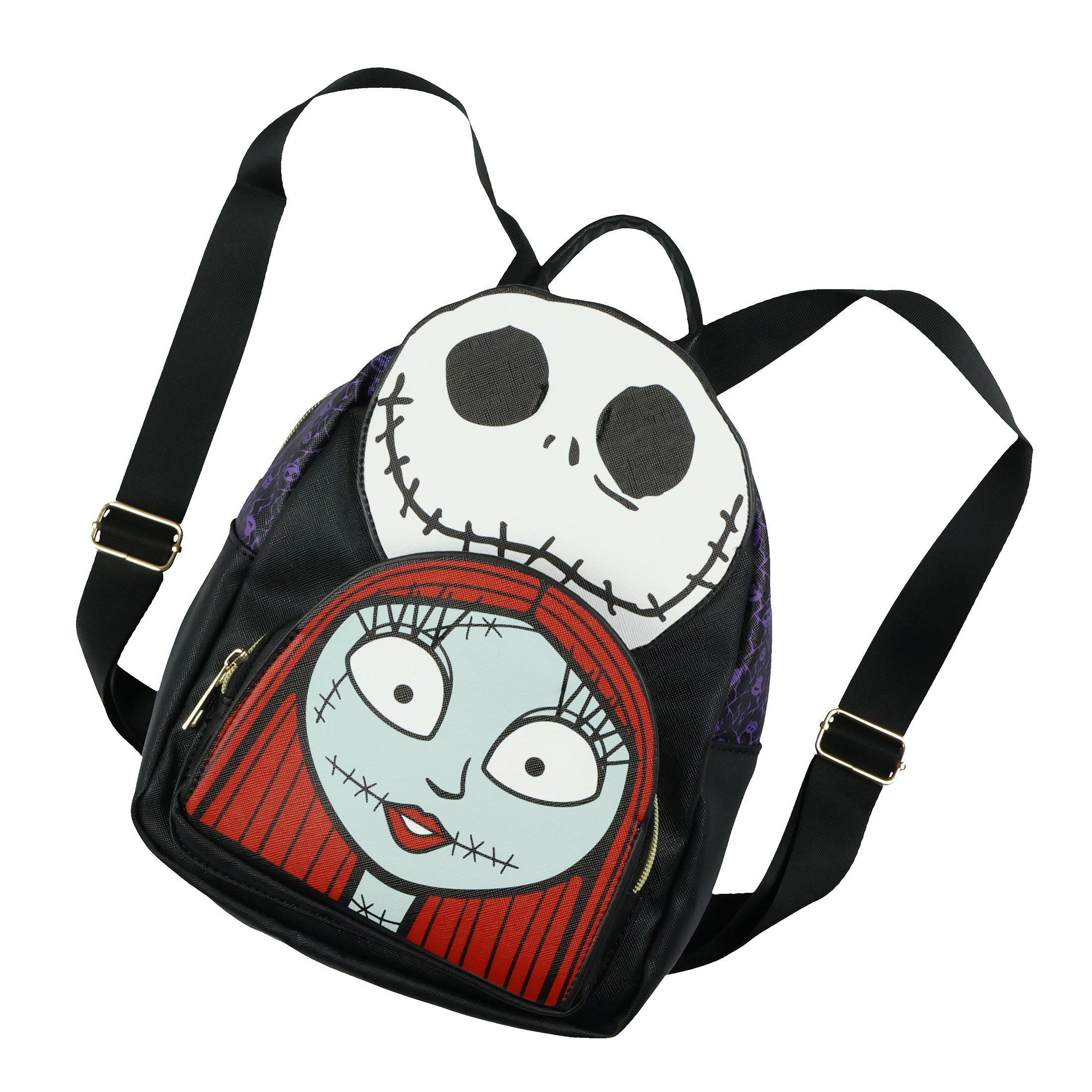 Disney The Nightmare Before Christmas Jack and Sally Mini Backpack Purse 10"