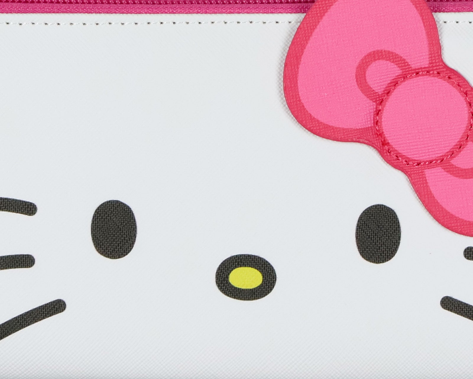 Sanrio Hello Kitty Wallet Women's 3D Bow Faux Leather Full Zip Around Wallet