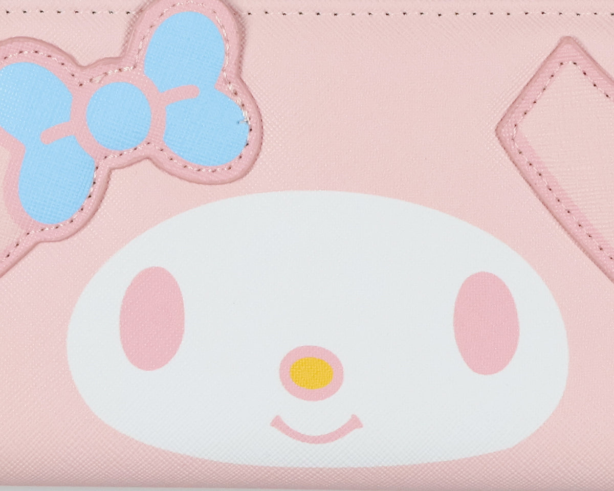Hello Kitty and Friends My Melody Wallet 3D Ears Zip Around Clutch
