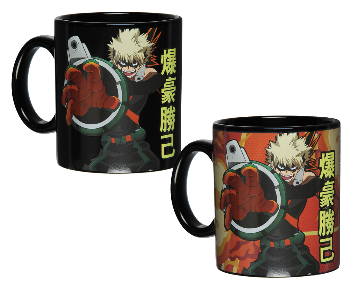 My Hero Academia Katsuki Bakugo Heat Reactive Color Changing 16 Oz. Coffee Mug