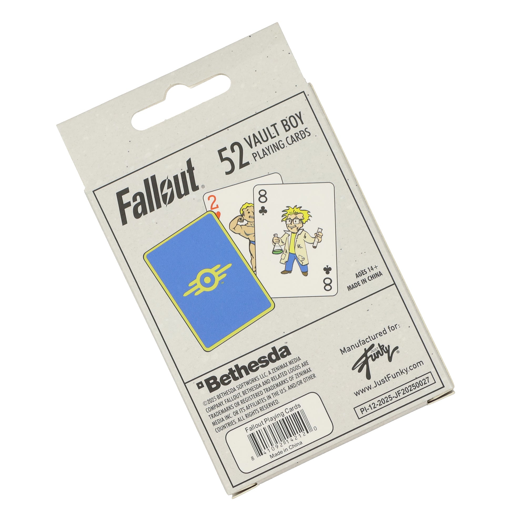 Fallout Vault Boy Playing Cards Vault-Tec Corporation Design 52 Count Deck