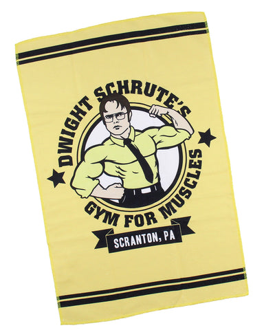 The Office Dwight Schrute's Gym For Muscles Gym Towel Sweat Towel Hand Towel
