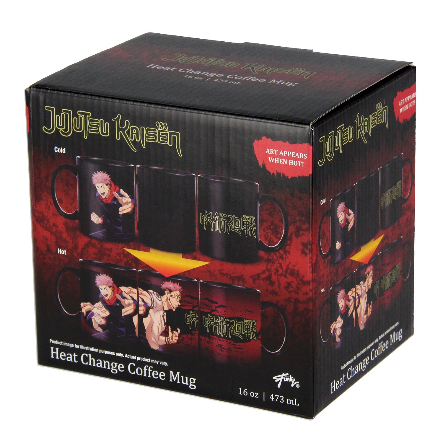 Jujutsu Kaisen Anime Manga Heat Reactive Color Changing 16 OZ. Tea Coffee Mug Cup - Seven Times Six