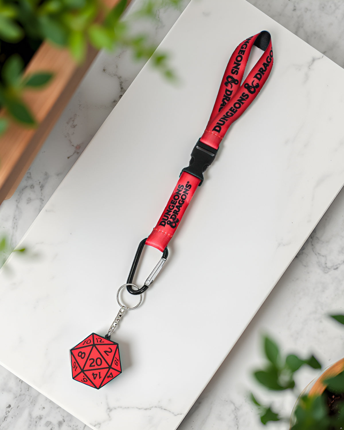 Dungeons and Dragons D 20 Dice Wrist Lanyard Keychain Hand Wrist Key Lanyard Strap