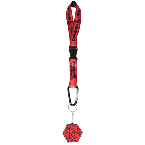Dungeons and Dragons D 20 Dice Wrist Lanyard Keychain Hand Wrist Key Lanyard Strap