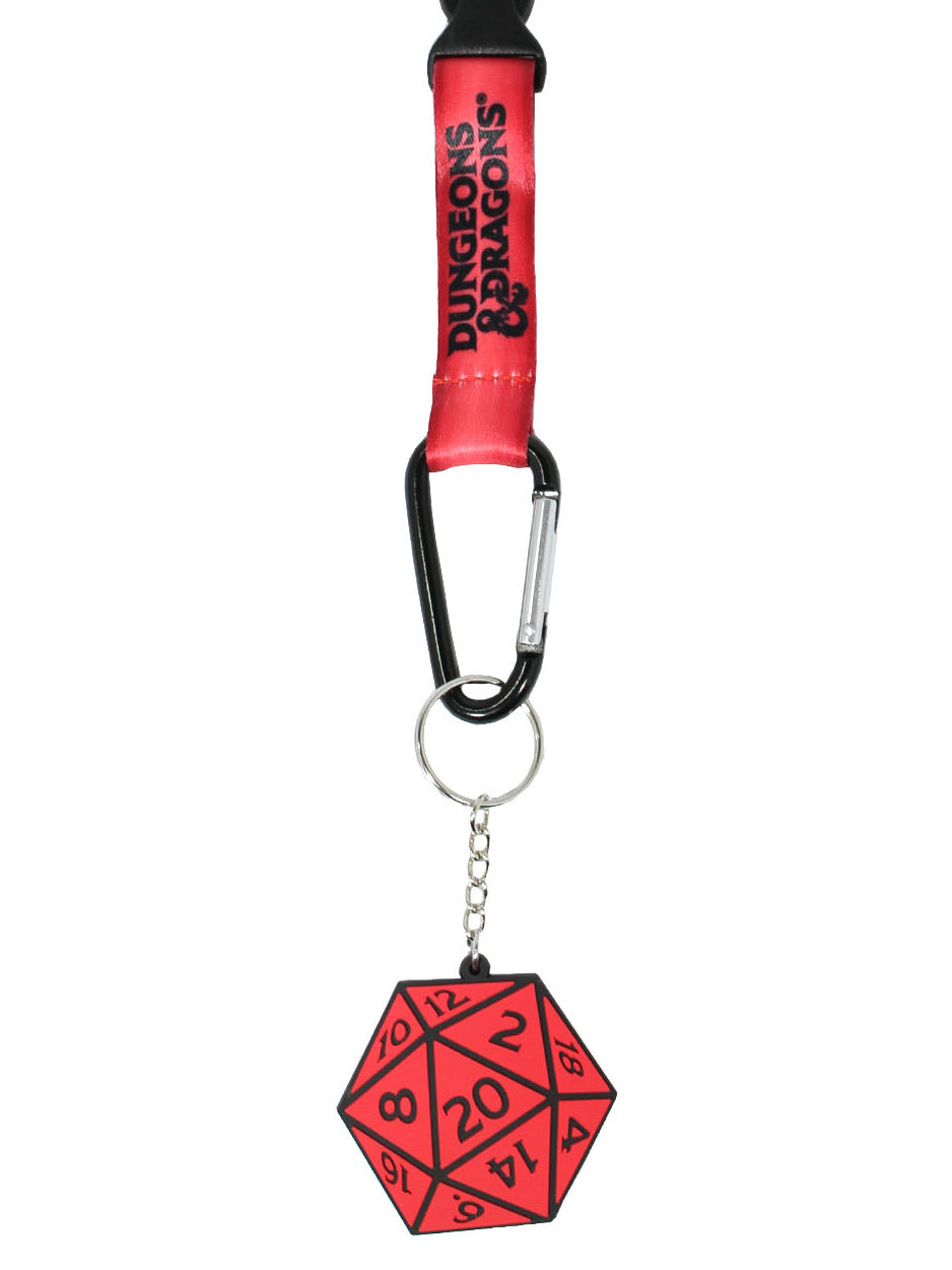Dungeons and Dragons D 20 Dice Wrist Lanyard Keychain Hand Wrist Key Lanyard Strap