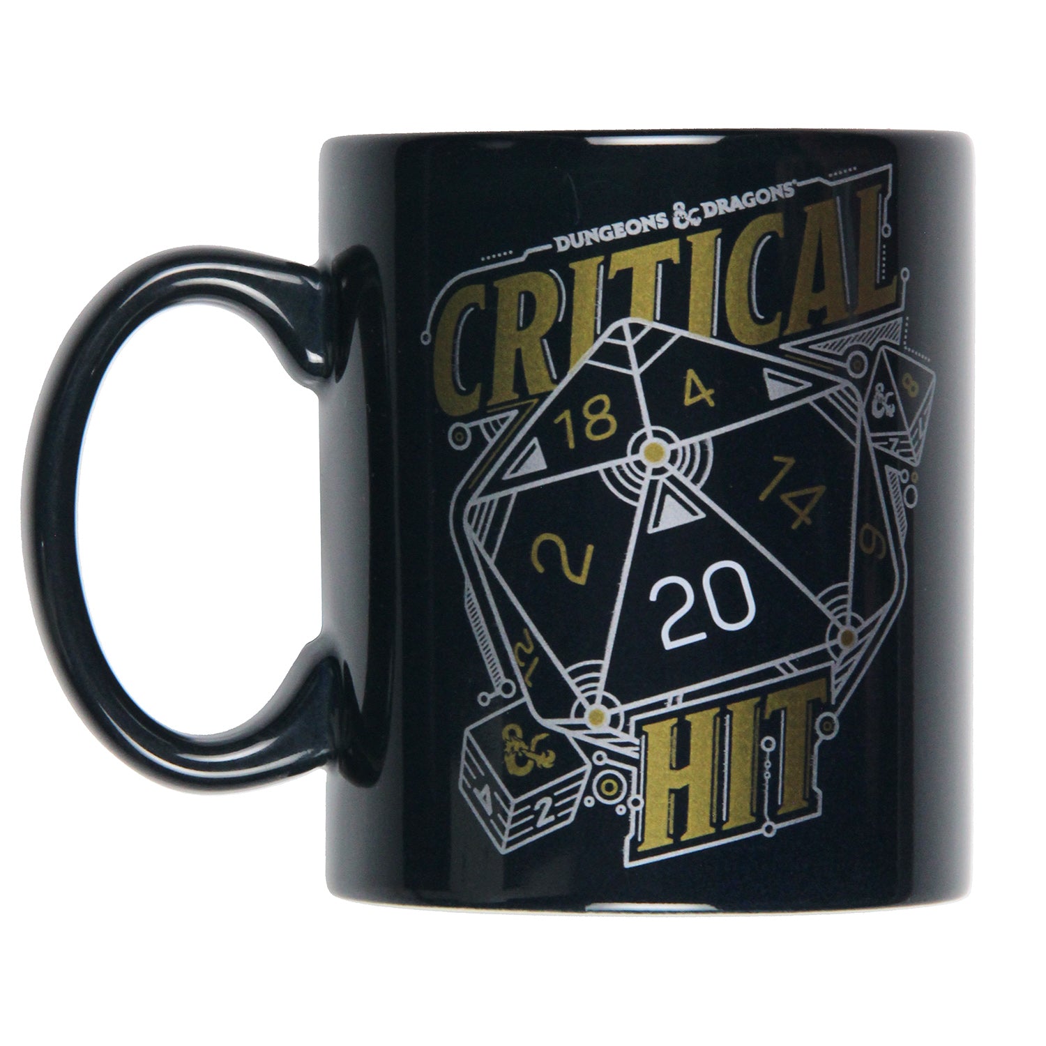 Dungeons and Dragons Critical Hit D20 Dice 16 OZ. Ceramic Coffee Mug Tea Cup - Seven Times Six
