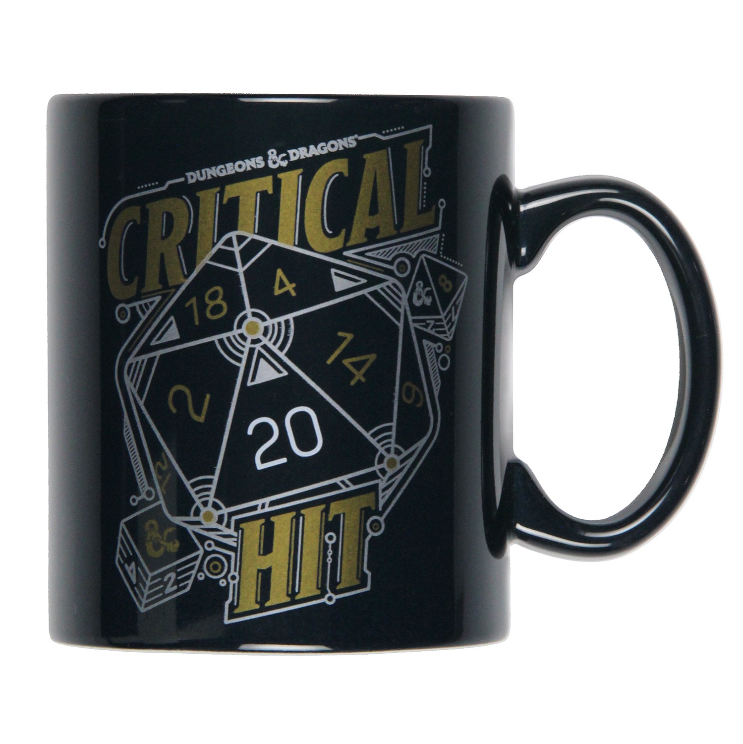 Dungeons and Dragons Critical Hit D20 Dice 16 OZ. Ceramic Coffee Mug Tea Cup