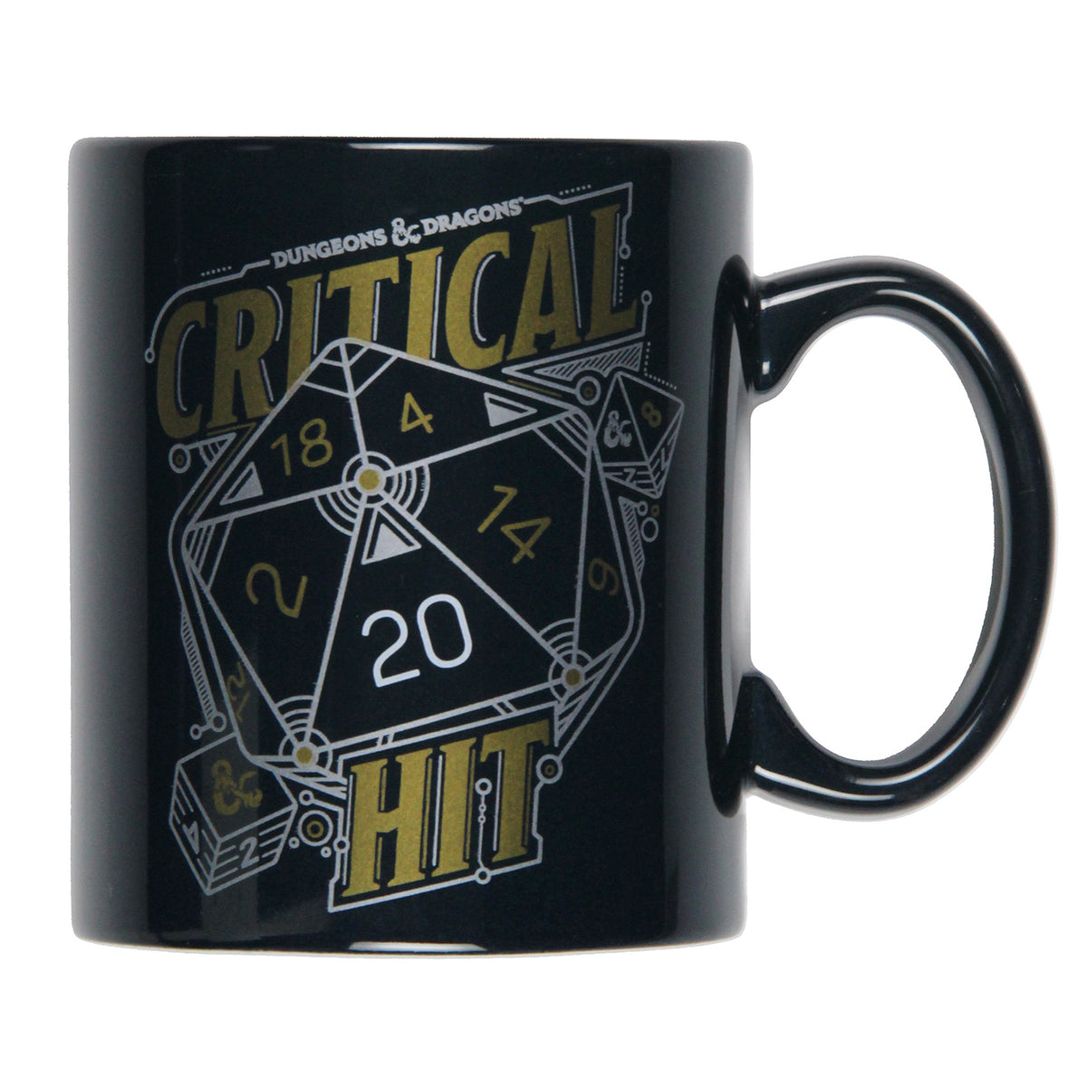 Dungeons and Dragons Critical Hit D20 Dice 16 OZ. Ceramic Coffee Mug Tea Cup