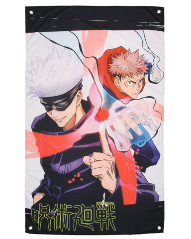Jujutsu Kaisen Tapestry JJK Manga Wall Art Anime Decor Satoru Gojo and Yuji Itadori 30" x 50"