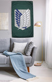 Attack on Titan Scout Regiment Logo Tapestry Wall Hanging Art 30" x 50"