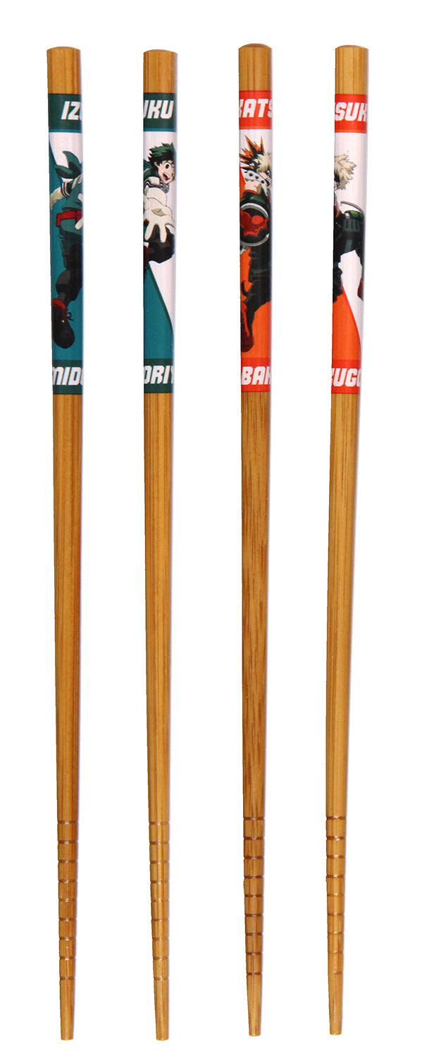 My Hero Academia 4 Pairs Collectible Anime Bamboo Chopsticks