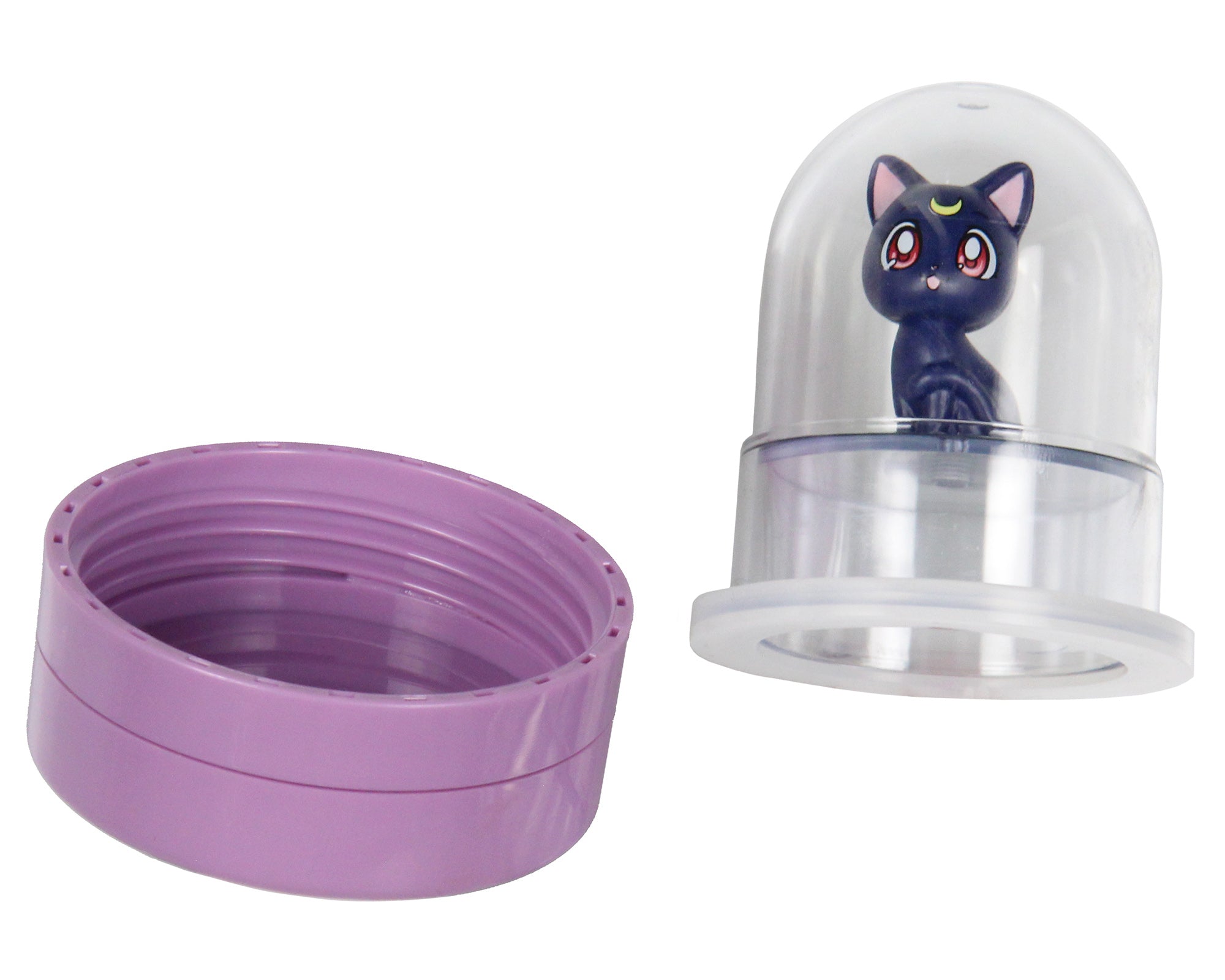 Sailor Moon Artemis Drinking Plastic Water Bottle With Inside Character Mold