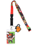 Chainsaw Man Keychain Manga Anime ID Badge Holder Lanyard w/ Rubber Pendant