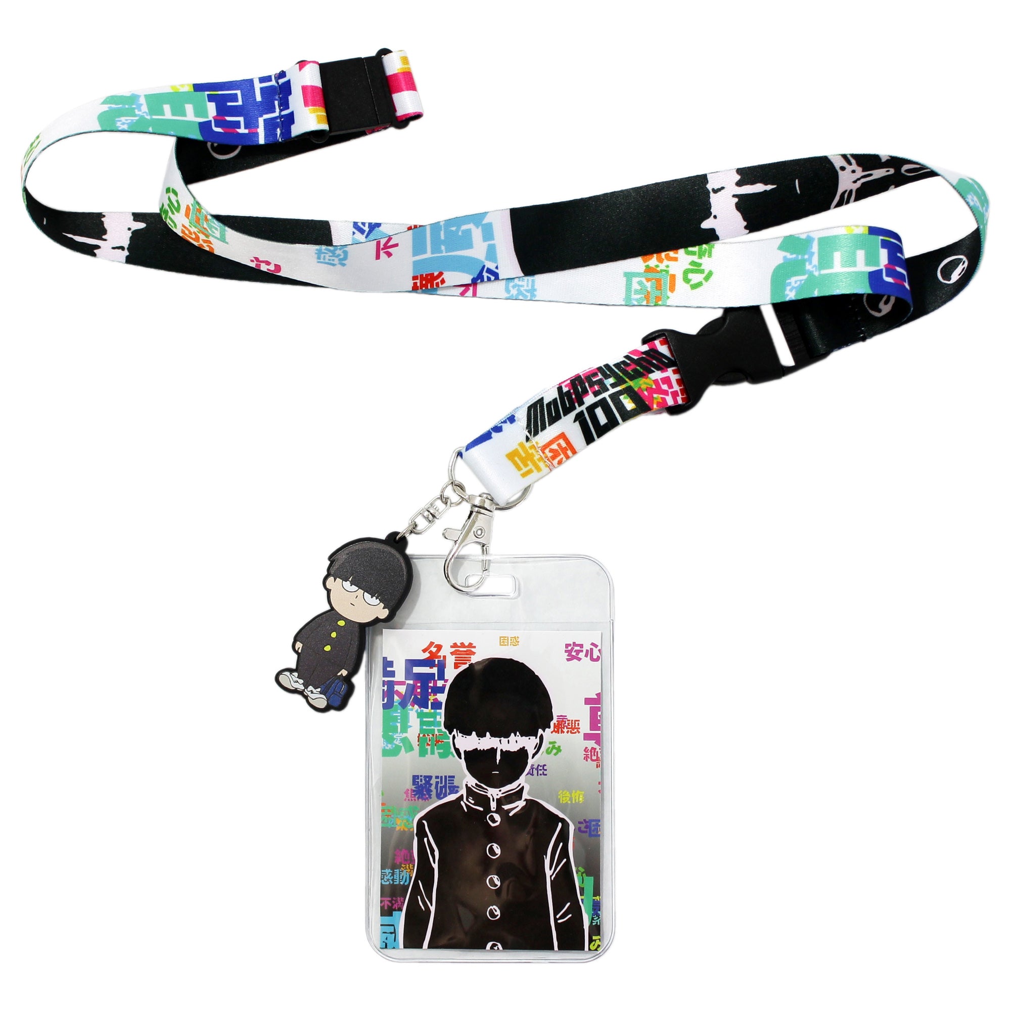 Mob Psycho 100 Merch ID Badge Holder Lanyard Keychain Lanyard w/ Pendant