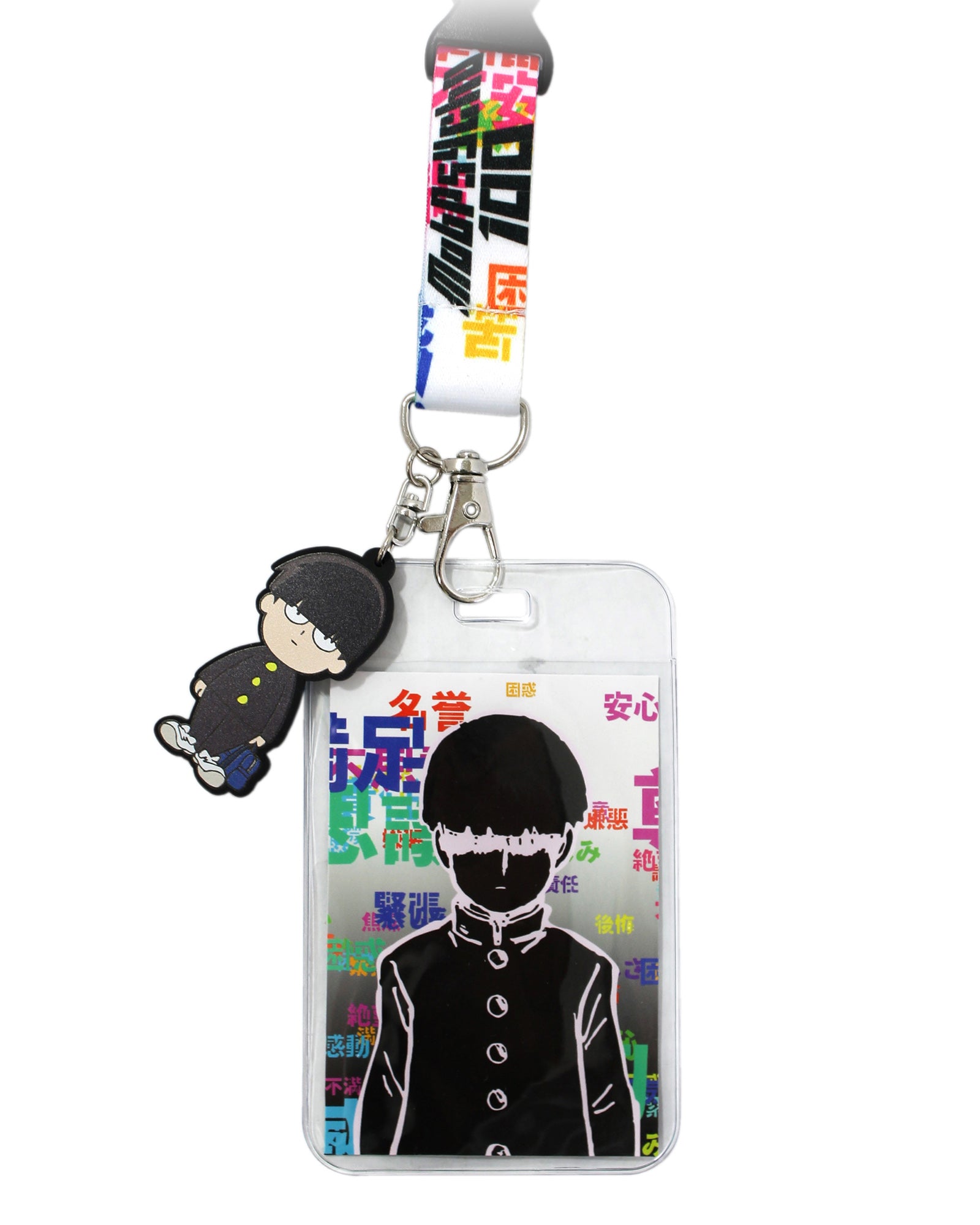 Mob Psycho 100 Merch ID Badge Holder Lanyard Keychain Lanyard w/ Pendant