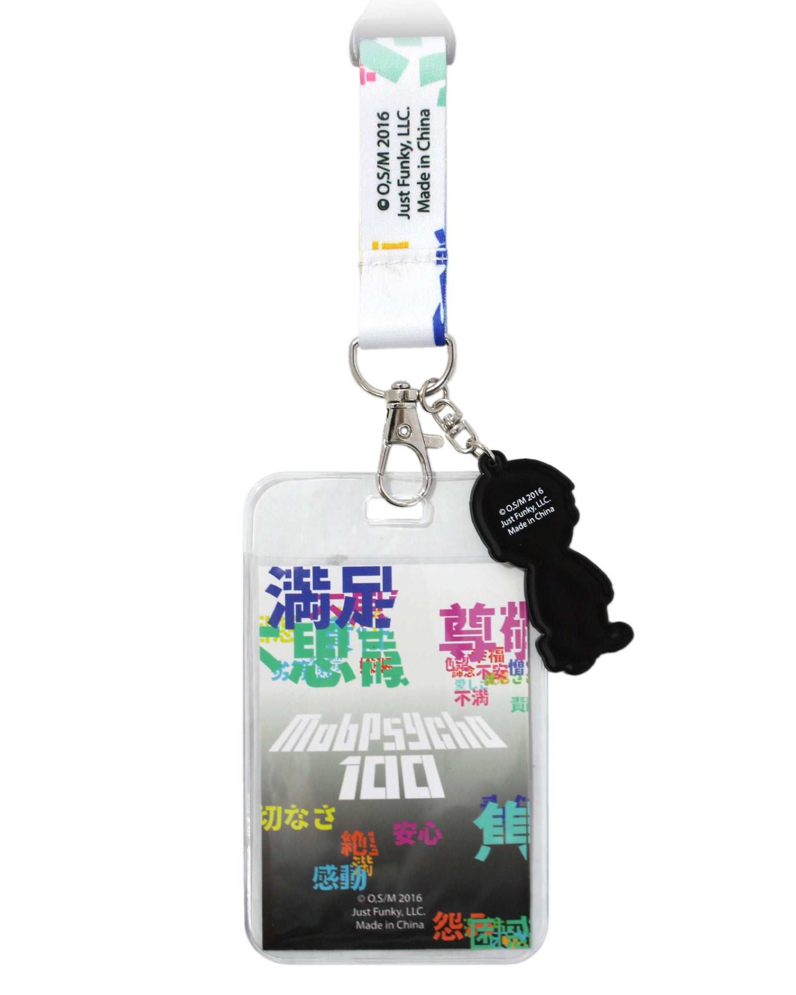 Mob Psycho 100 Merch ID Badge Holder Lanyard Keychain Lanyard w/ Pendant