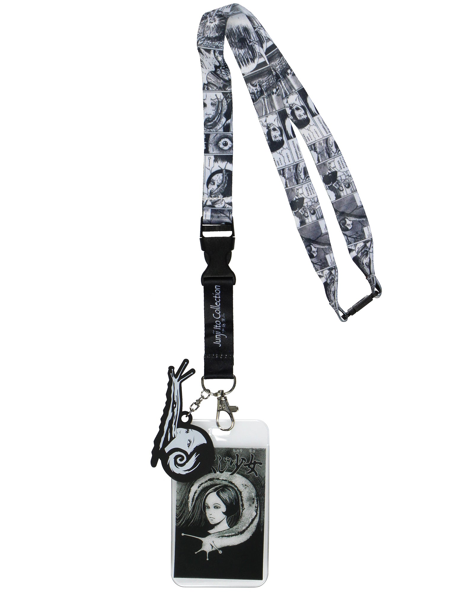 Junji Ito Collection ID Lanyard Badge Holder w Pendant For Keys Keychain