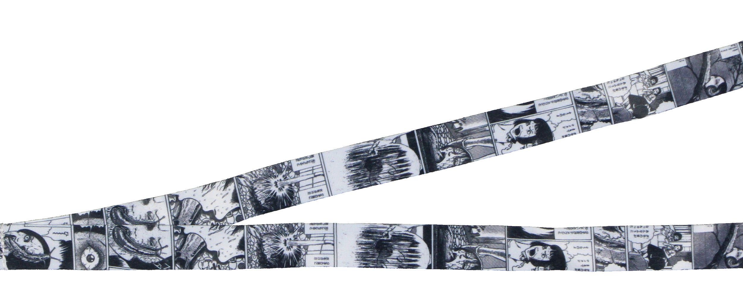 Junji Ito Collection ID Lanyard Badge Holder w Rubber Pendant For Keys Keychain