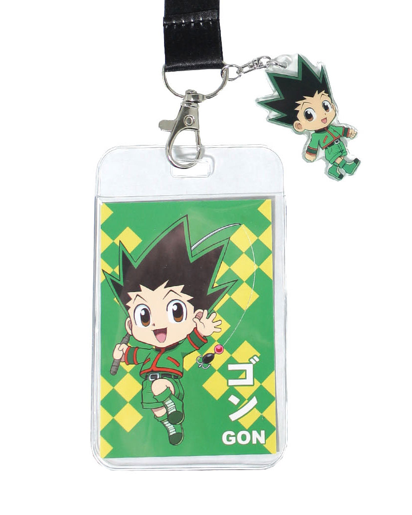 Hunter X Hunter Gon Merch ID Badge Holder Breakaway Lanyard w/ Acrylic Charm