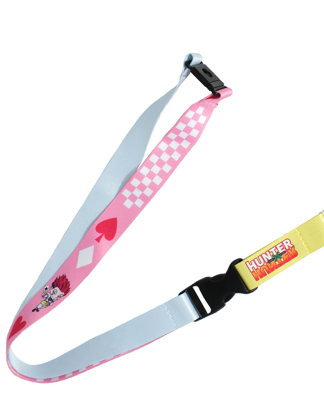 Hunter X Hunter Hisoka ID Badge Holder Breakaway Lanyard w/ Acrylic Keychain