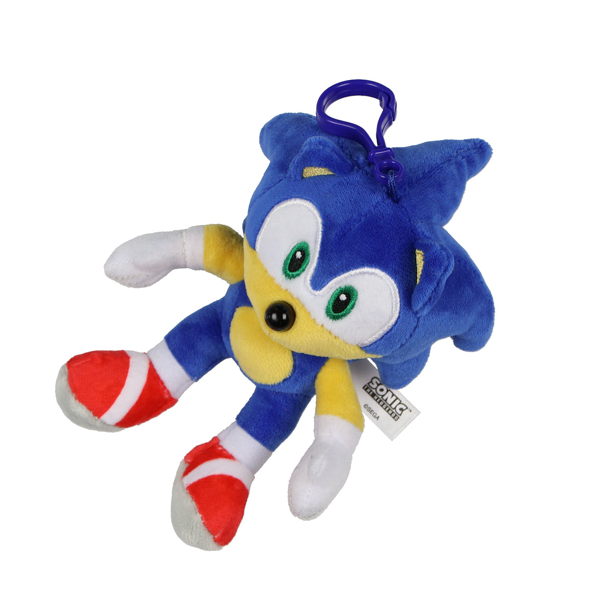 Sonic the Hedgehog Plush Keychain 4-Inch Sonic Stuffed Animal Key Ring Clip