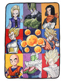 Dragon Ball Z Goku Vegeta Cell Trunks Kremlin Plush Fleece Soft Throw Blanket