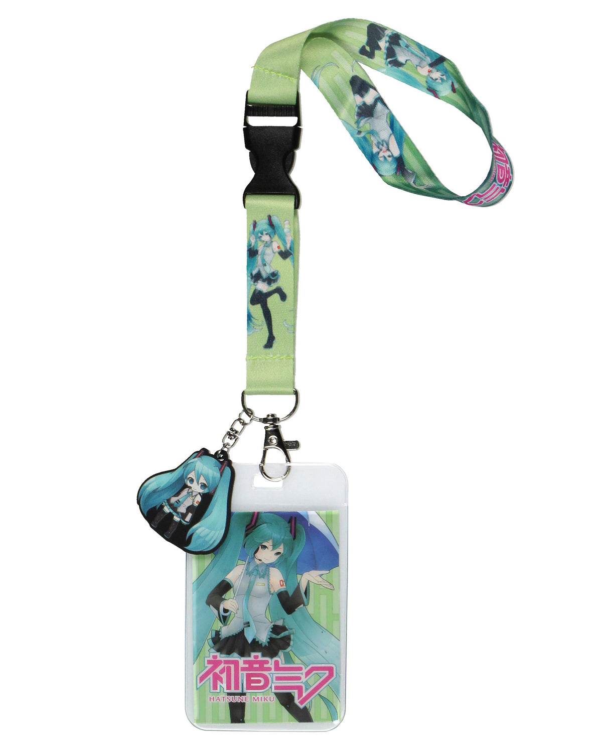 Hatsune Miku Merch Wristlet Keychain Lanyard ID Badge Hand Wrist Lanyard Strap