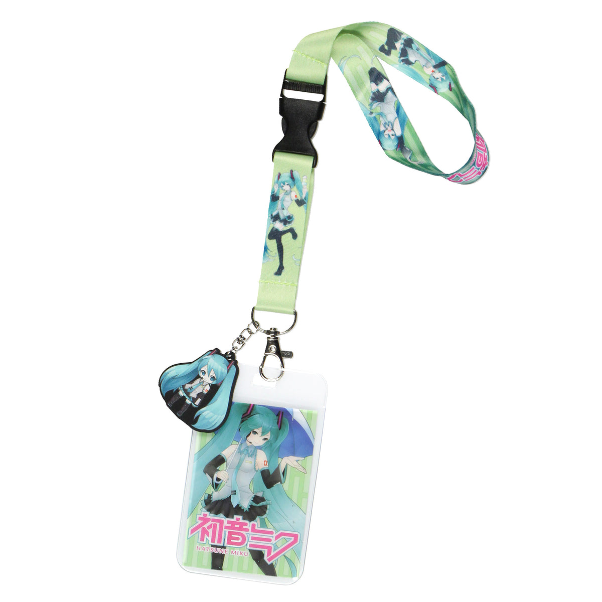 Hatsune Miku Merch Wristlet Keychain Lanyard ID Badge Hand Wrist Lanyard Strap