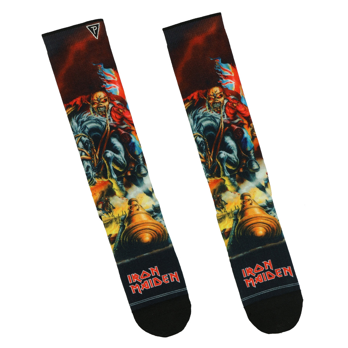 Iron Maiden Crew Socks Men's Eddie the Head Sublimated Design 1-Pair Size 7-12