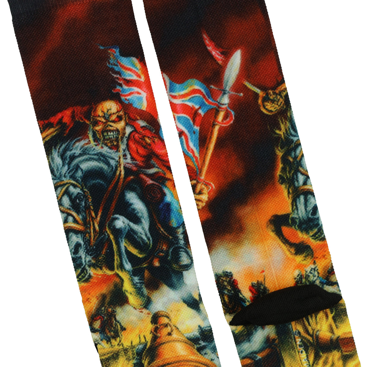Iron Maiden Crew Socks Men's Eddie the Head Sublimated Design 1-Pair Size 7-12