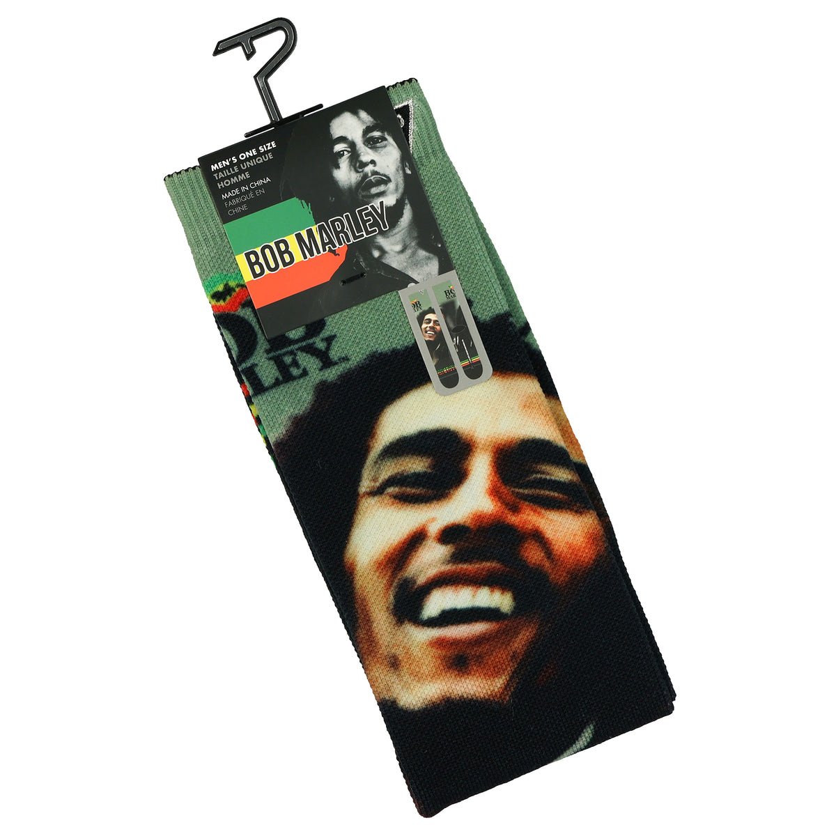 Bob Marley One Love Men's Mid-Calf Sublimated Crew Socks 1 Pair