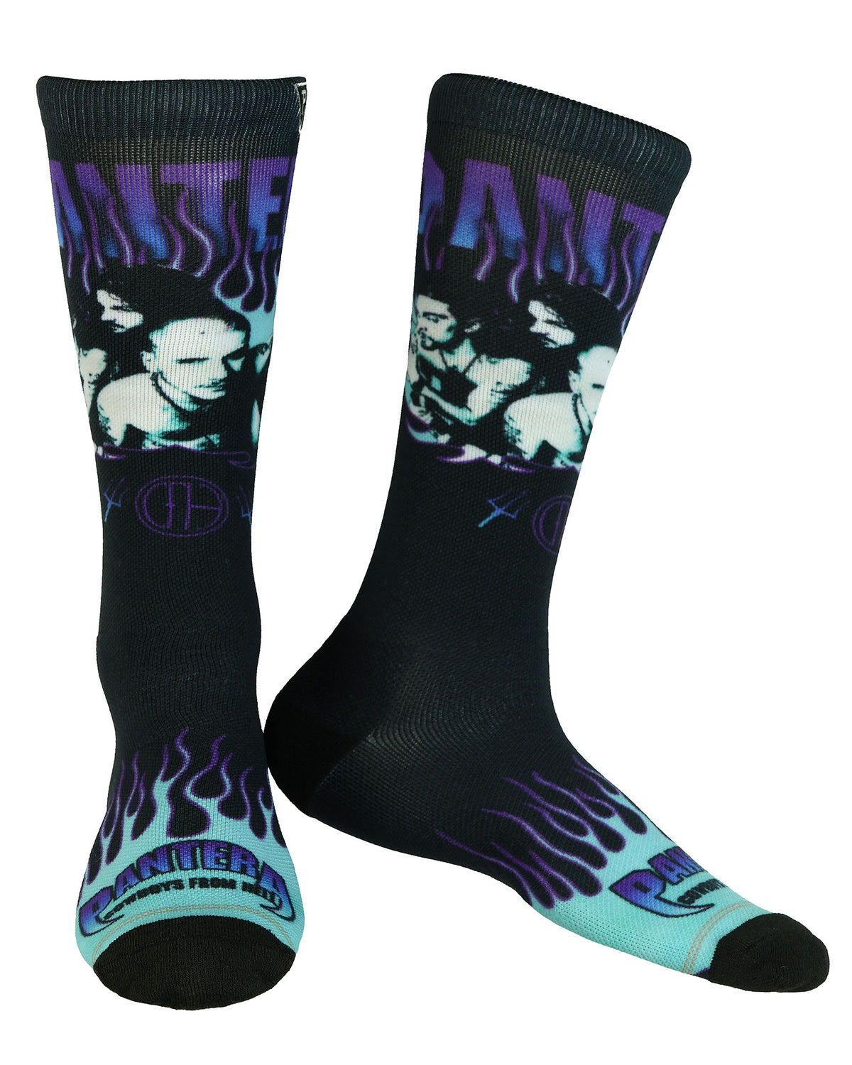 Pantera Crew Socks Men's Cowboys Album Heavy Metal Sublimated 1-Pair Size 7-12