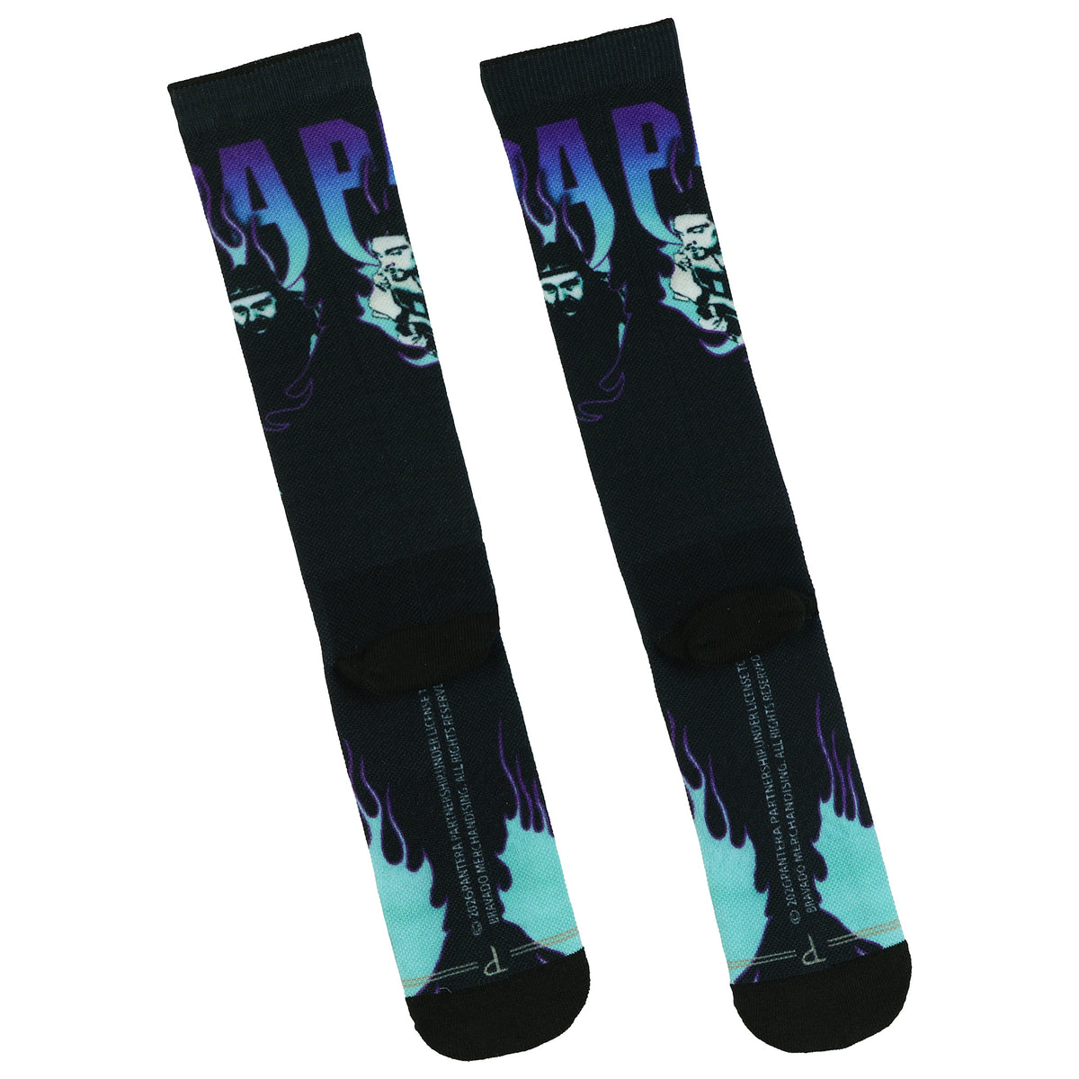 Pantera Crew Socks Men's Cowboys Album Heavy Metal Sublimated 1-Pair Size 7-12