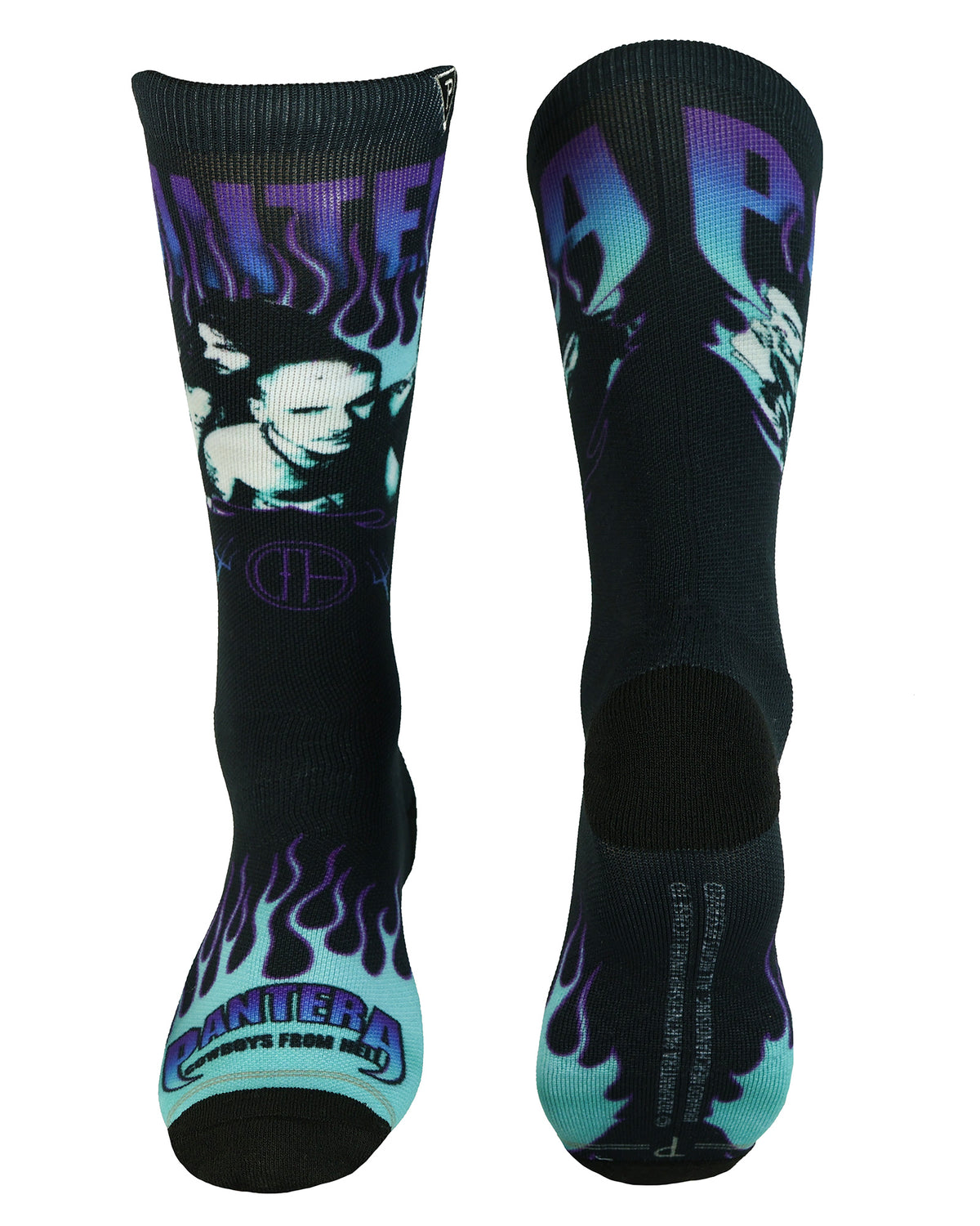 Pantera Crew Socks Men's Cowboys Album Heavy Metal Sublimated 1-Pair Size 7-12