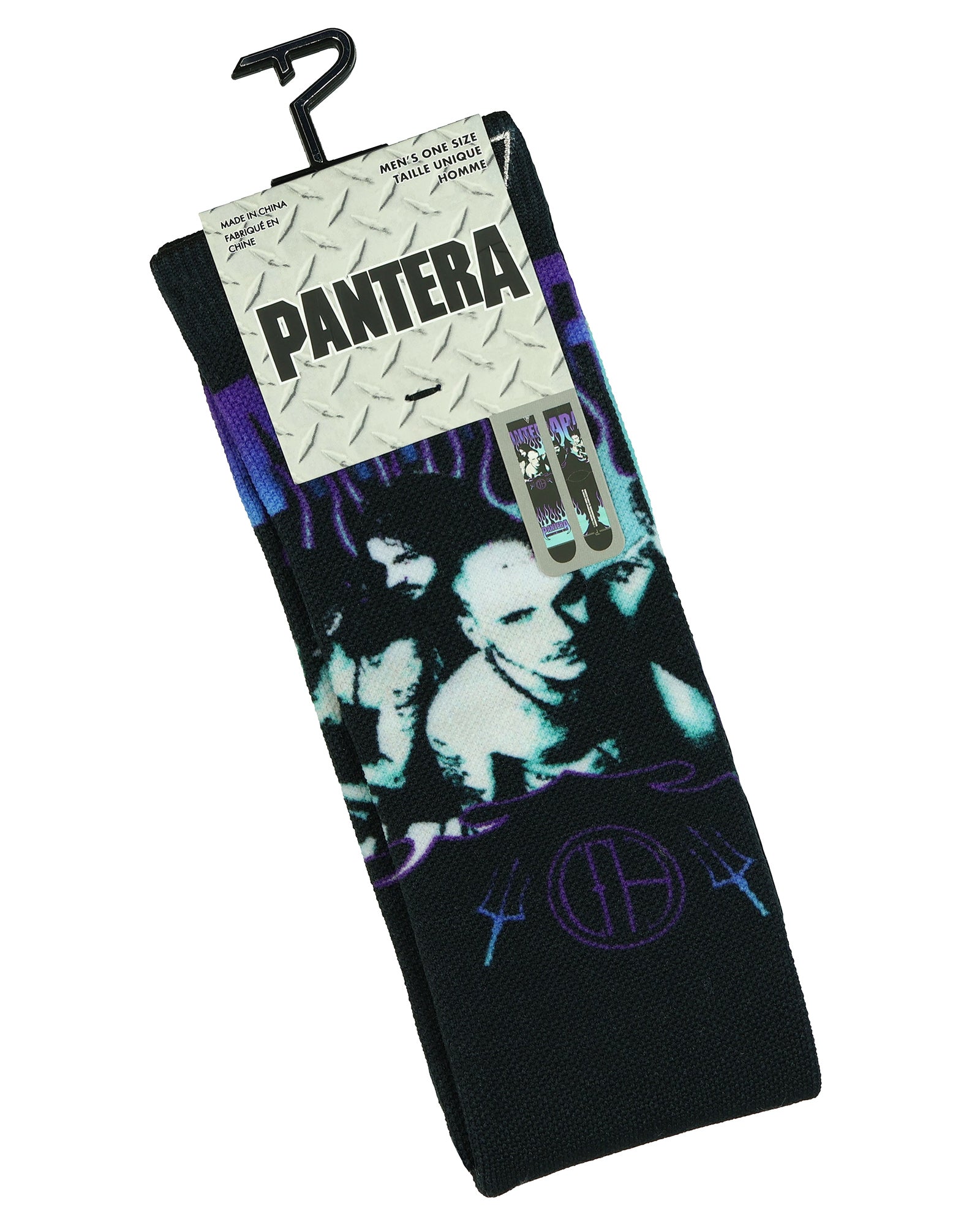 Pantera Crew Socks Men's Cowboys Album Heavy Metal Sublimated 1-Pair Size 7-12