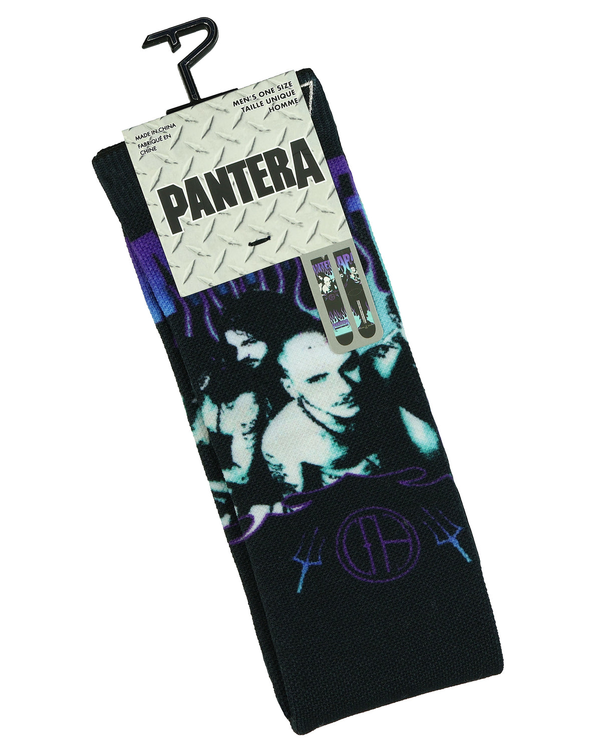 Pantera Crew Socks Men's Cowboys Album Heavy Metal Sublimated 1-Pair Size 7-12