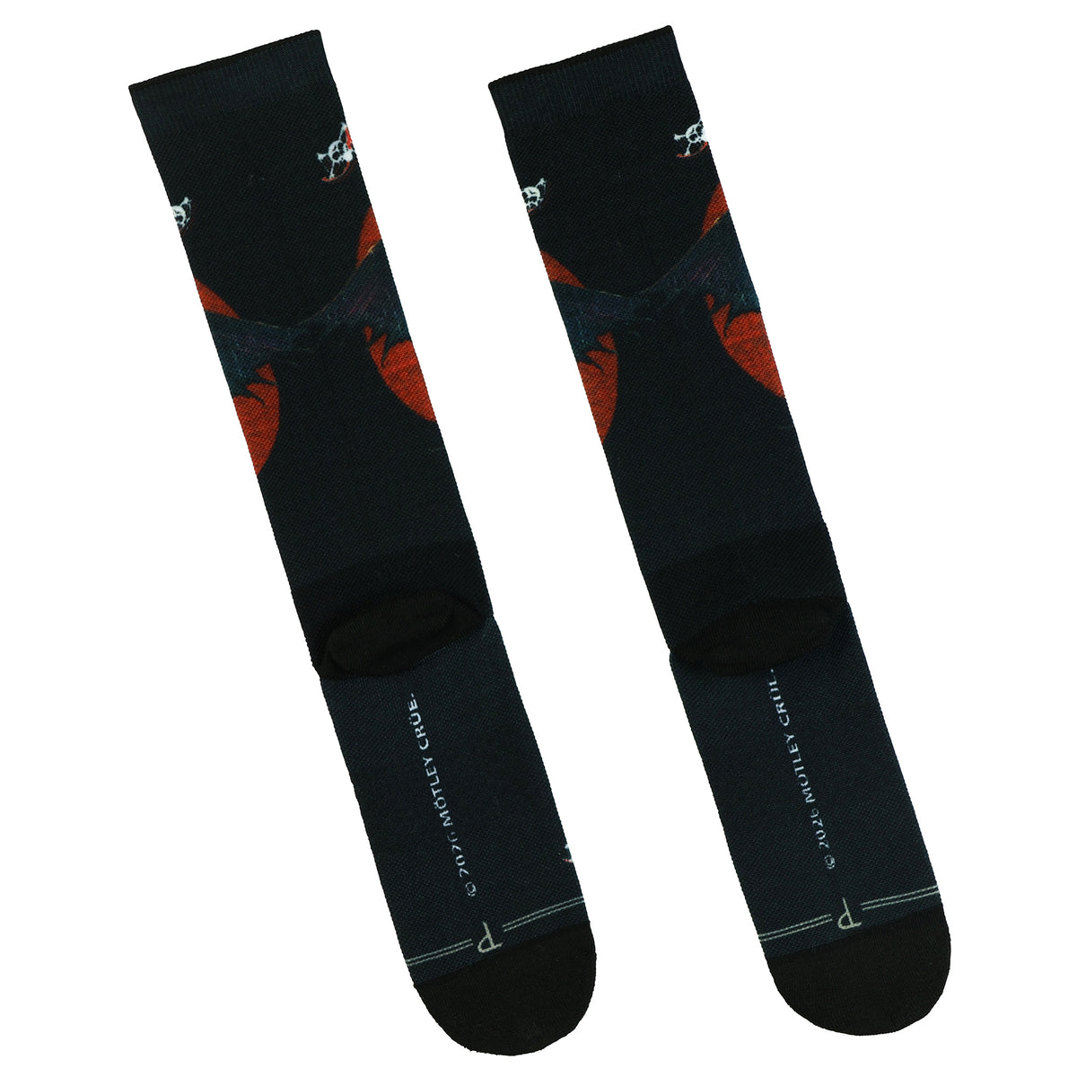 Motley Crue Crew Socks Men's Dr. Feelgood Sublimated Design 1-Pair Shoe Size 7-12