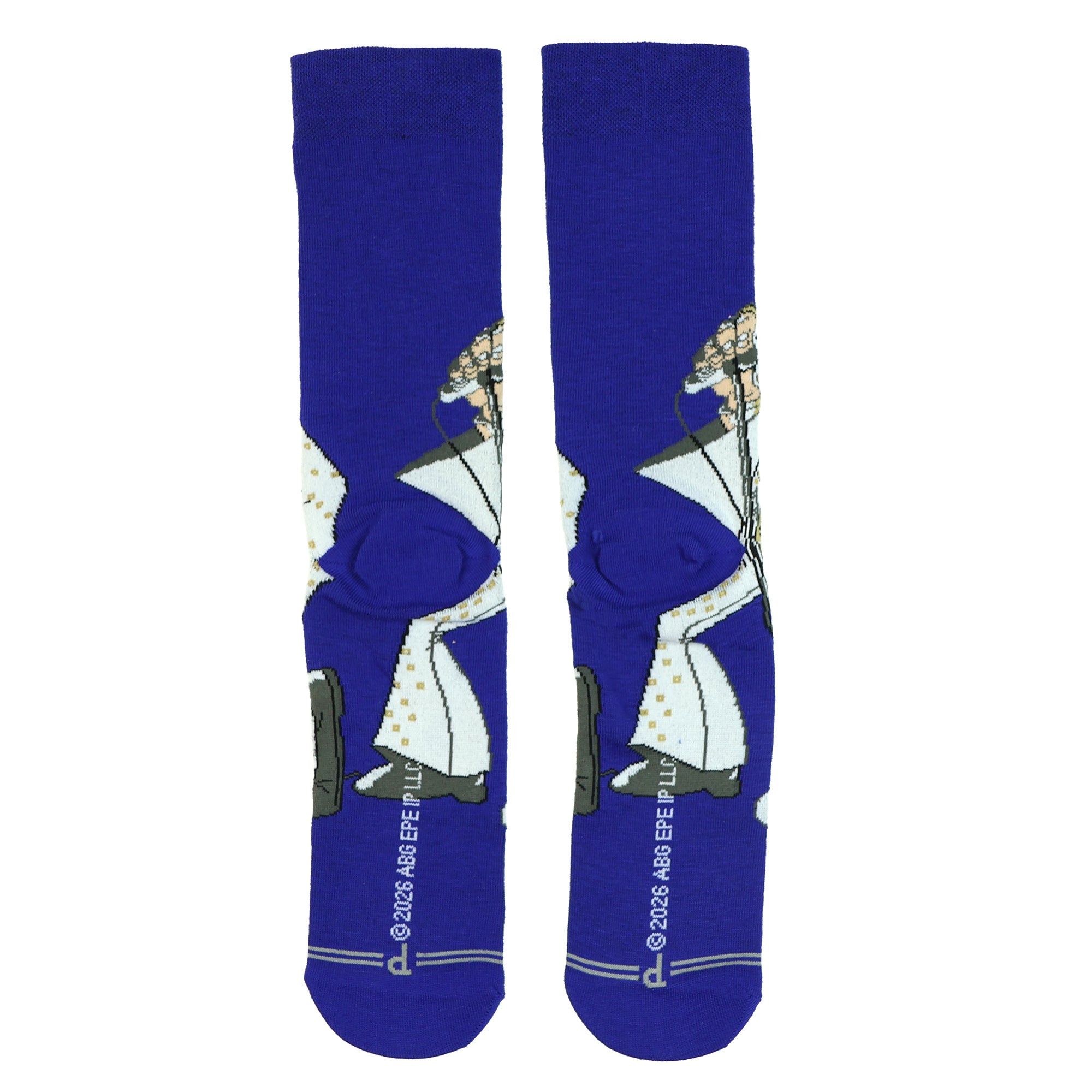 Elvis Presley King of Rock and Roll Men's Mid-Calf Crew Socks, 1 Pair