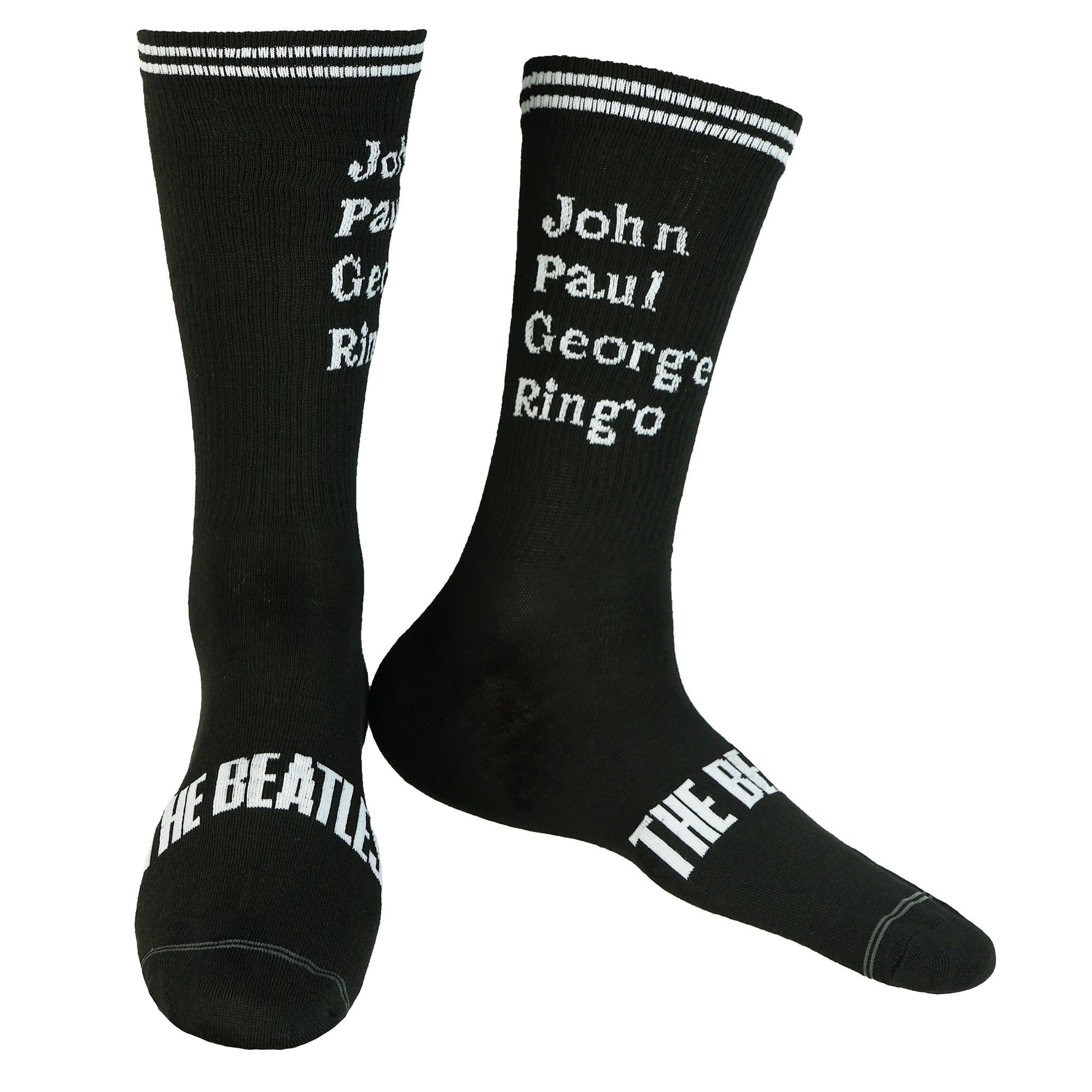 The Beatles Men's Let It Be Assorted Designs 4 Pair Mid-Calf Crew Socks