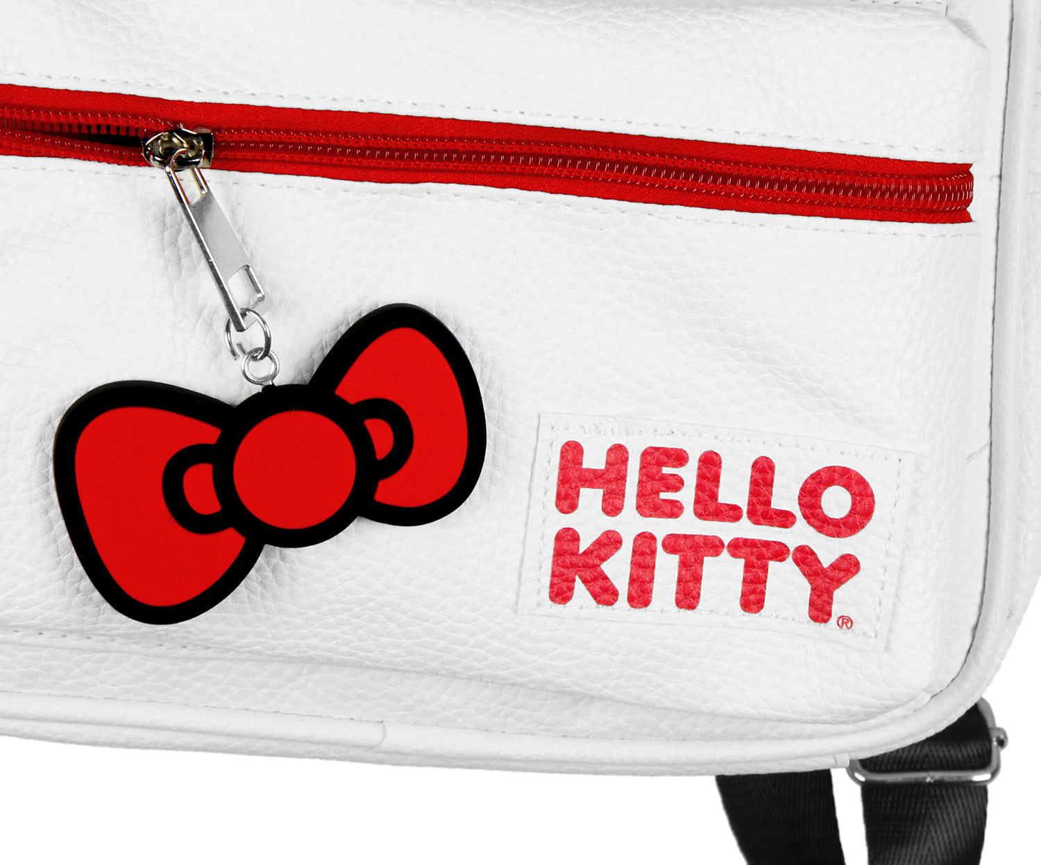 Sanrio Hello Kitty amazing Bow Face and 3D Ear Design Faux Leather Mini Backpack 11"