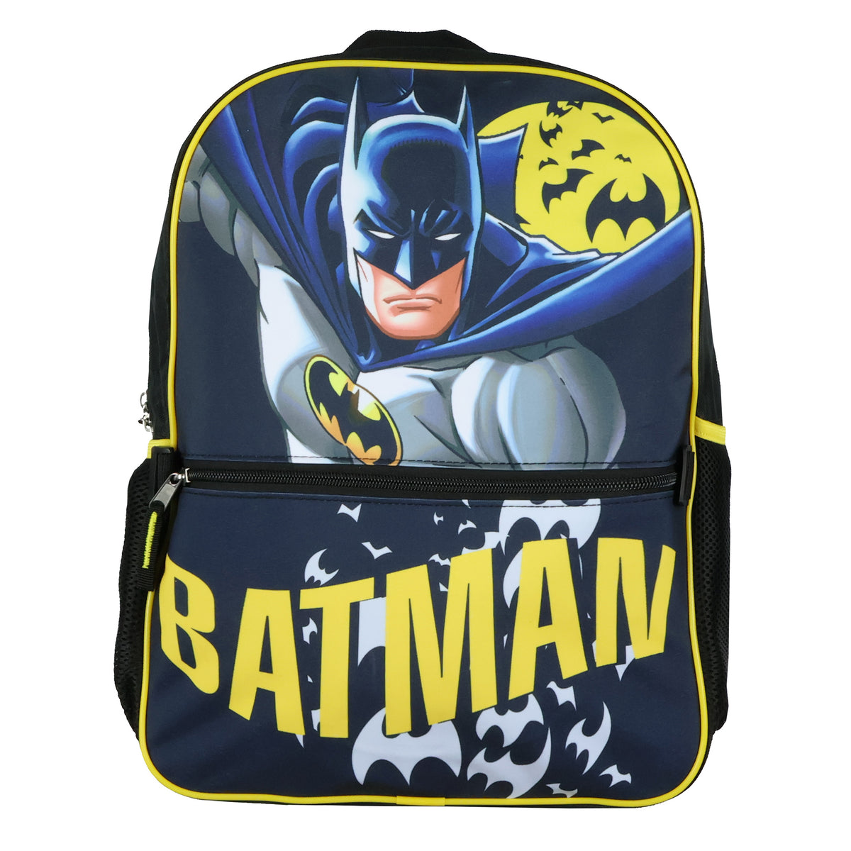 DC Comics Batman Backpack with Removable Bat Signal Insulated Lunch Box Tote Bag 16"