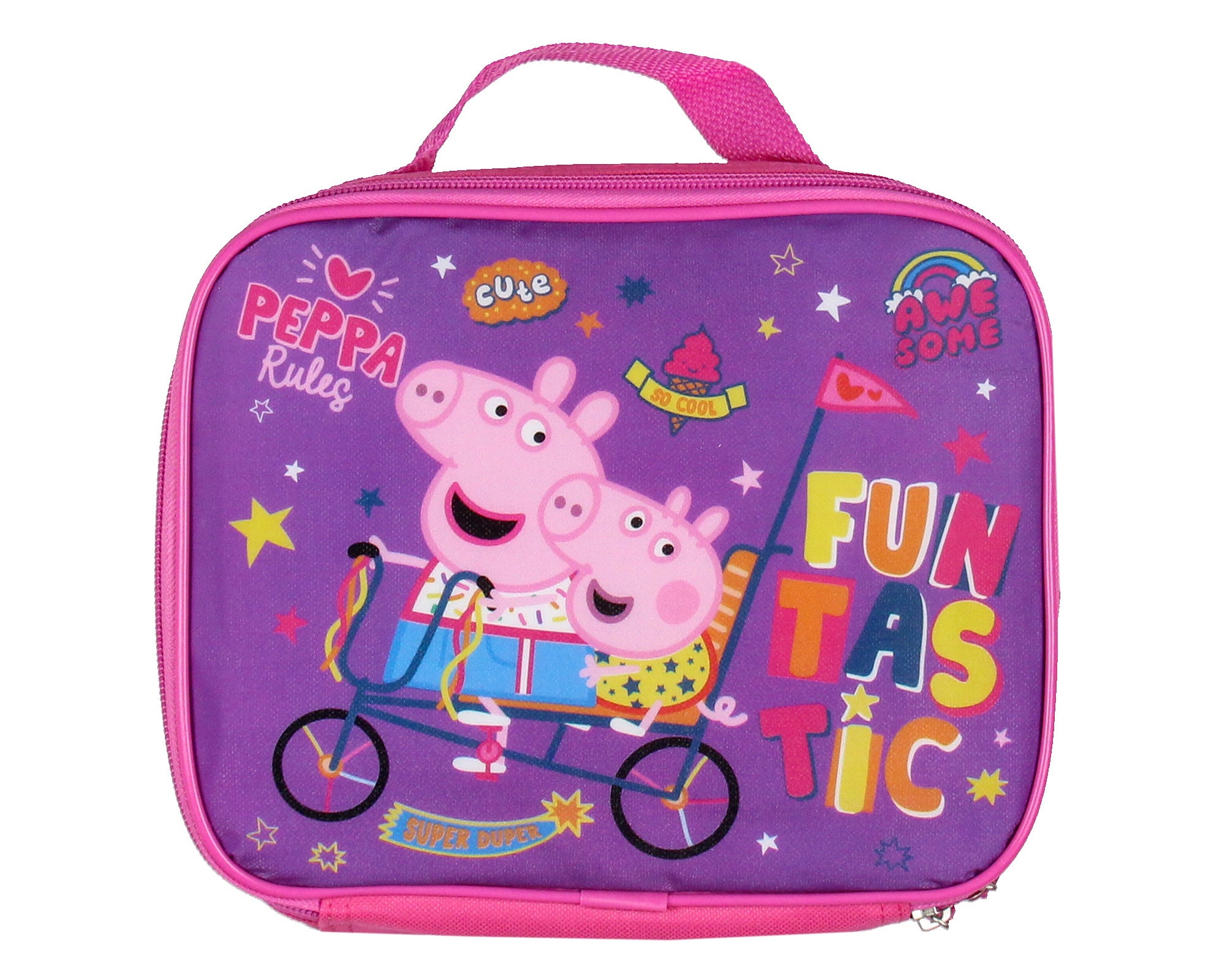 Peppa Pig School Travel Backpack Set For Girls With Insulated Lunch Box 16"